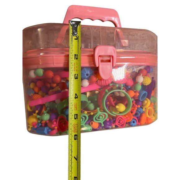 Children's Beading Toy Kit Cordless Pop Snap Together Beads with Storage Box - Picture 12 of 13